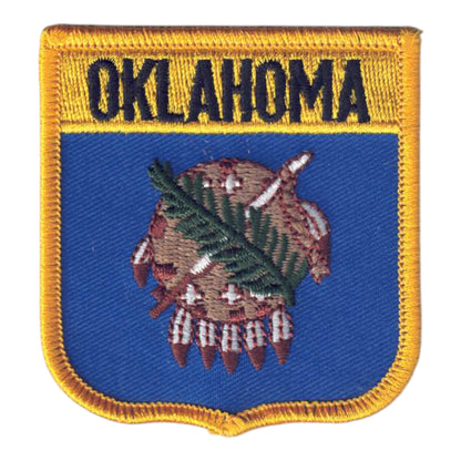 OKLAHOMA Med Flag Shield Patch - 2805