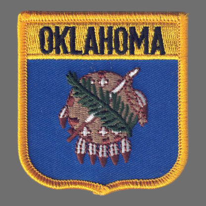 OKLAHOMA Med Flag Shield Patch - 2805
