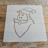 Santa Face Stencil Reusable Cookie Decorating Craft Painting Windows Signs Mylar Many Sizes Christmas Winter Cartoon Pointy Beard