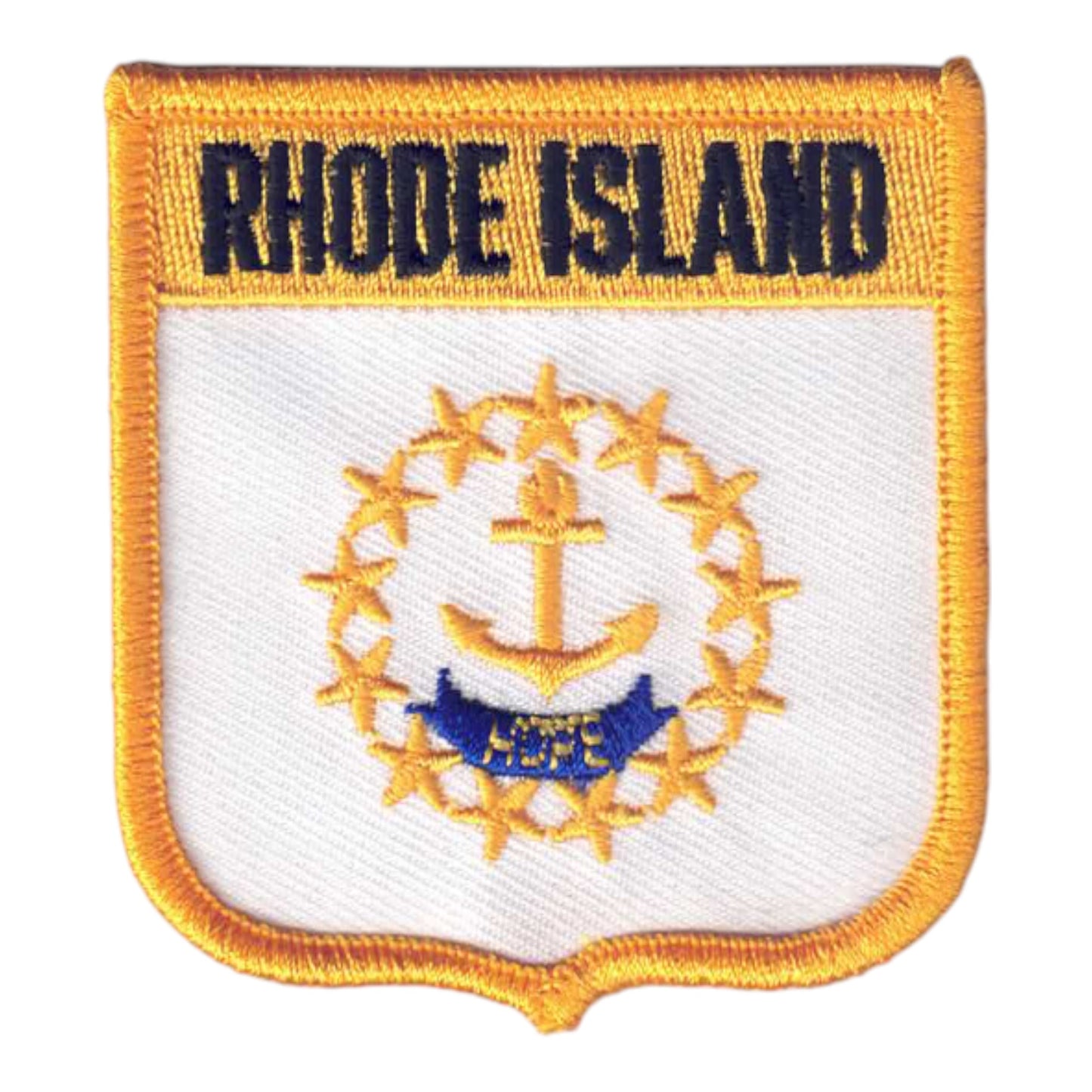 RHODE ISLAND Med Flag Shield Patch- 2955