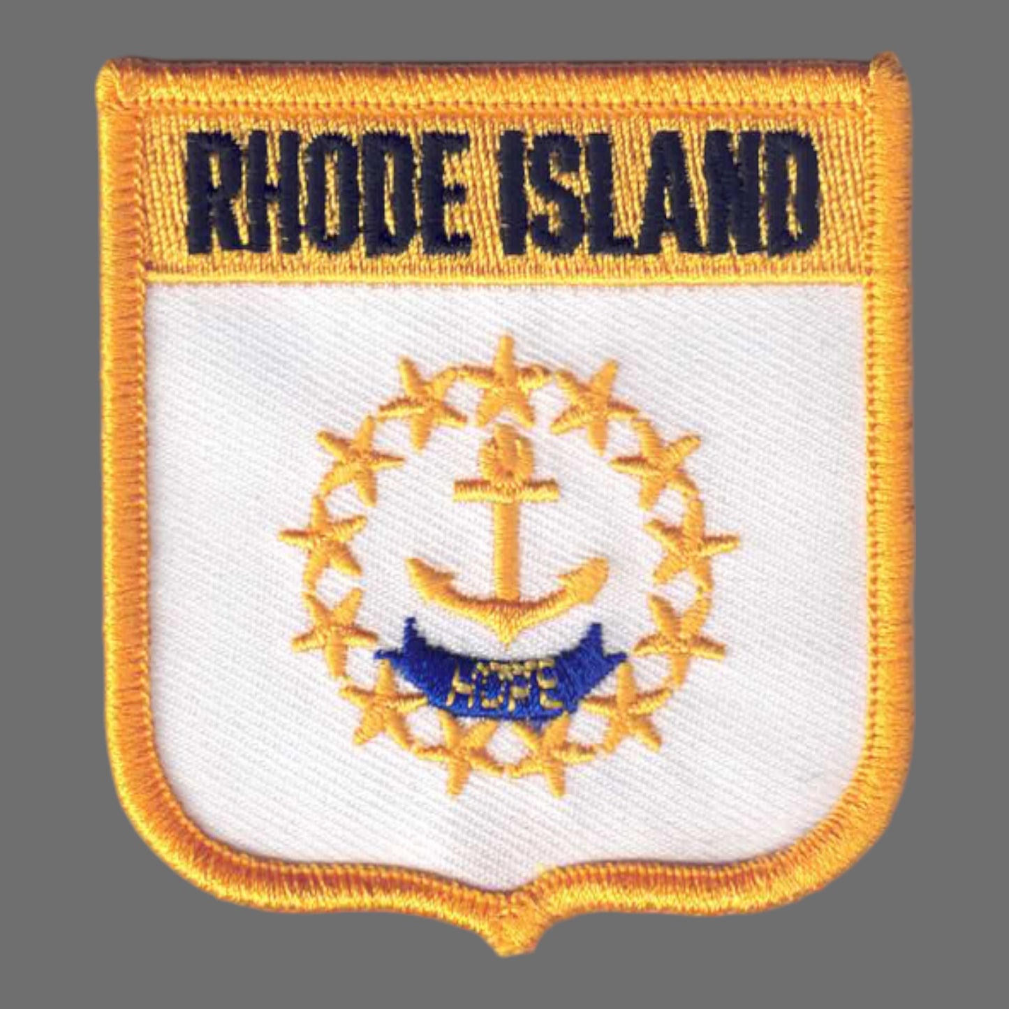 RHODE ISLAND Med Flag Shield Patch- 2955