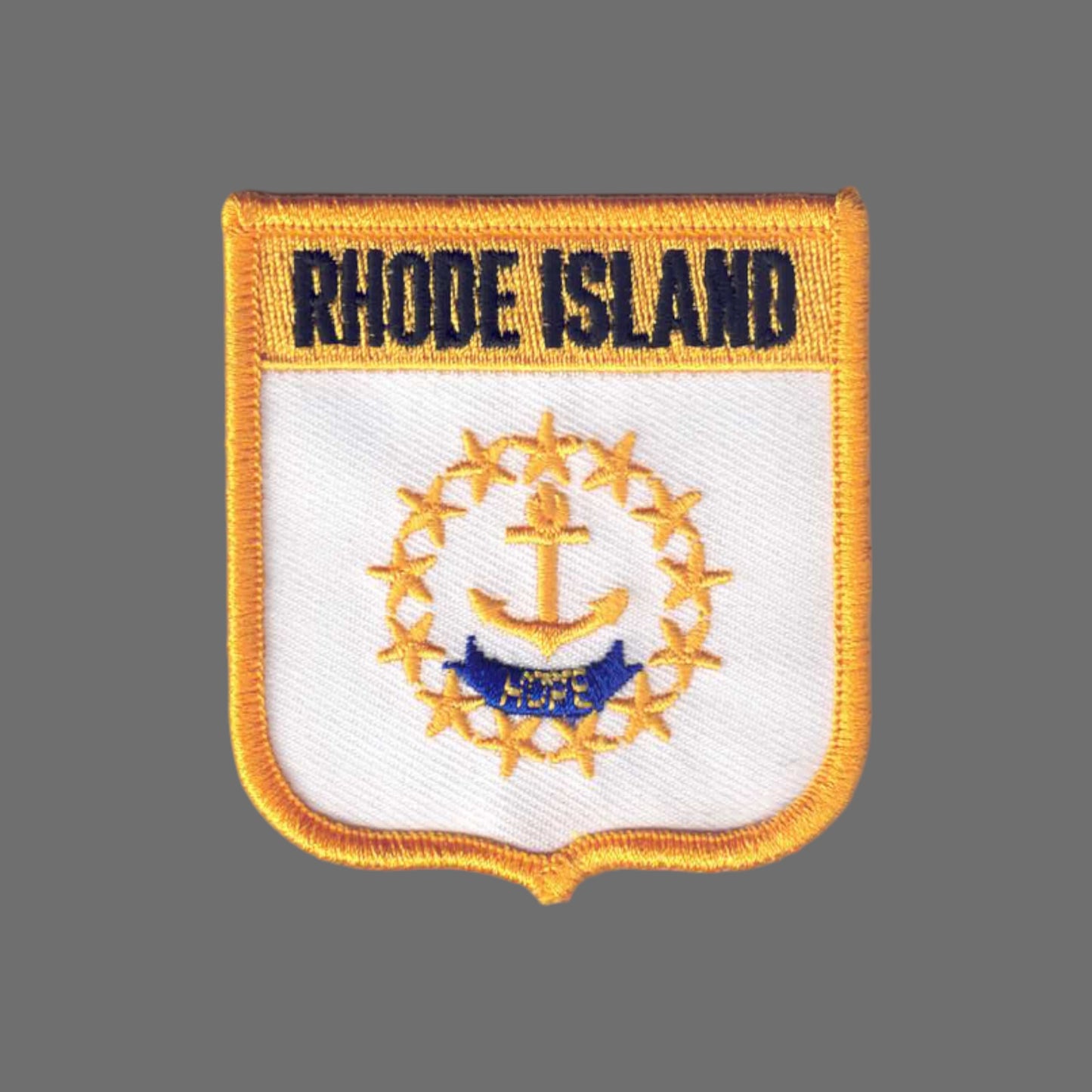 RHODE ISLAND Med Flag Shield Patch- 2955