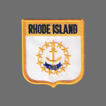 RHODE ISLAND Med Flag Shield Patch- 2955