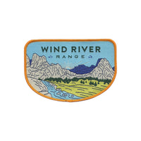 Wyoming Patch – WY Wind River Range - Travel Patch – Souvenir Patch 3.8" Iron On Sew On Embellishment Applique