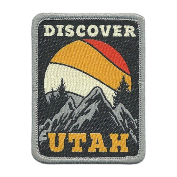 Utah Patch – Discover Utah - Iron On Travel Patch – Souvenir Patch – Embellishment Applique –  1.8"