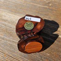 Wood Ring Box Redwood Rustic Handmade California #665 Storage Live Edge Mini Birthday Gift Christmas Gift Mother's Day Gift
