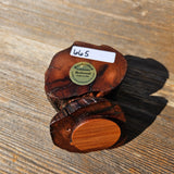 Wood Ring Box Redwood Rustic Handmade California #665 Storage Live Edge Mini Birthday Gift Christmas Gift Mother's Day Gift