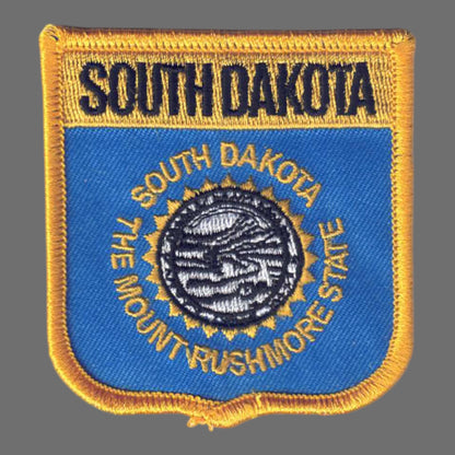 SOUTH DAKOTA Med Flag Shield Patch - 3055
