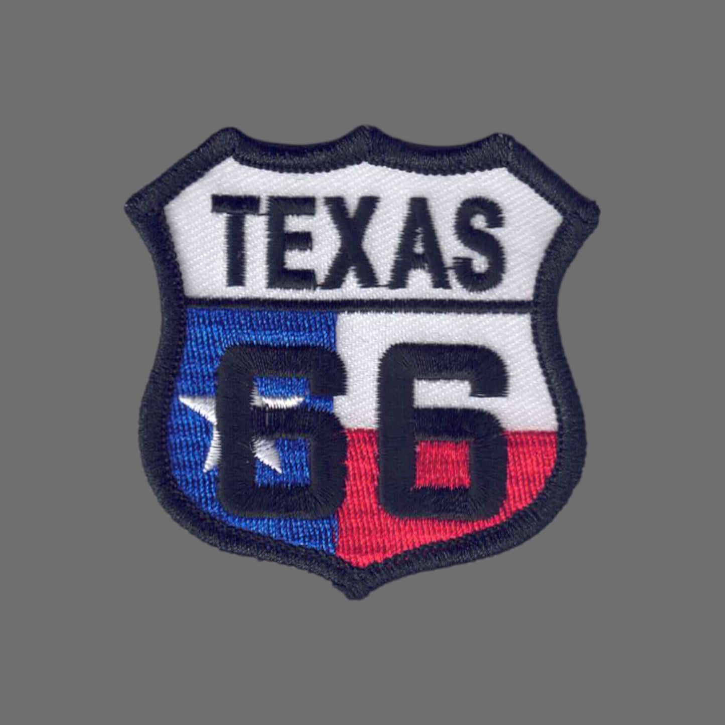 TEXAS 66 Flag Shield Patch - 3167