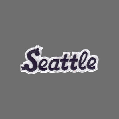 Seattle Black Script Text Patch - 3396-01/39