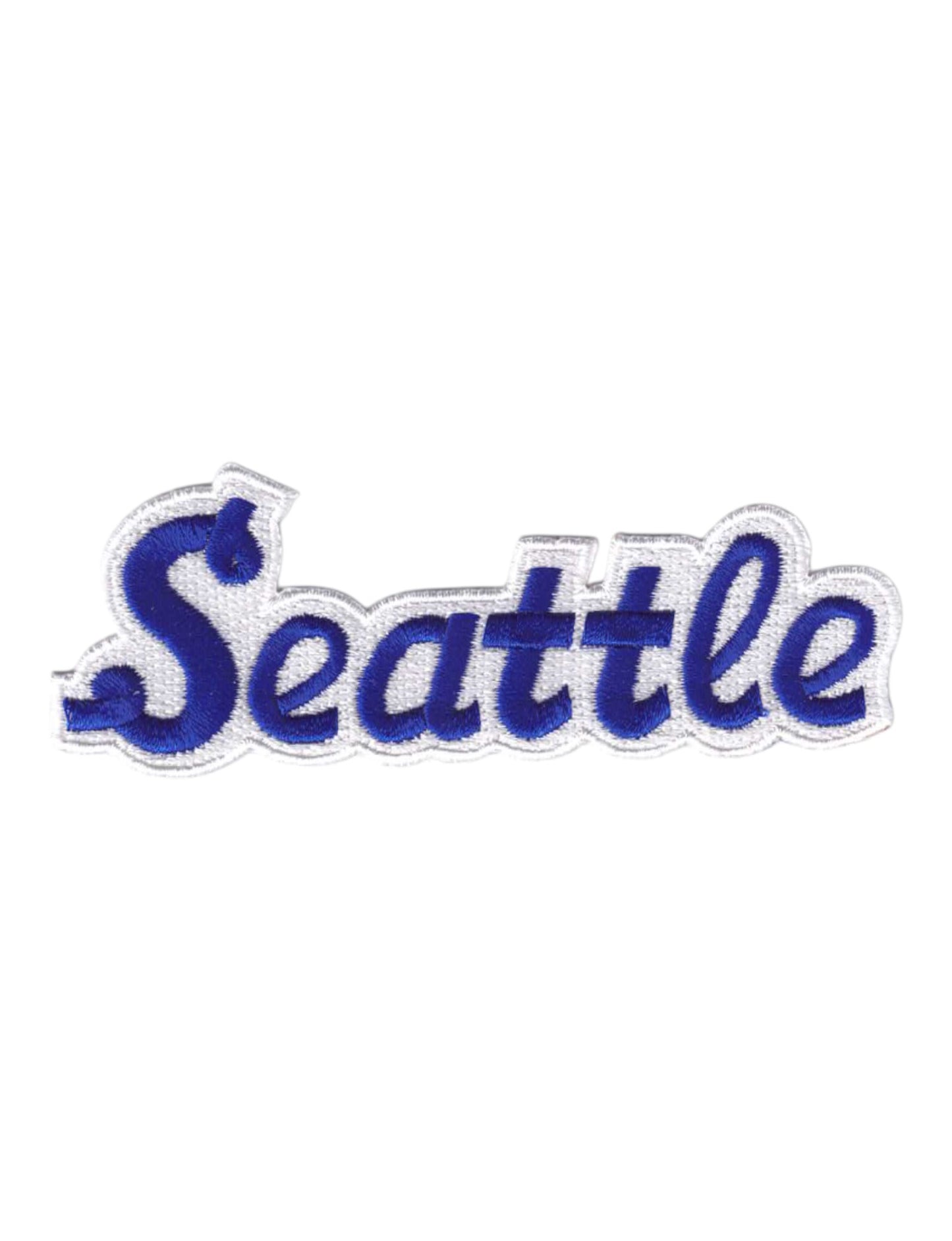Seattle Blue Script Text Patch - 3396-11/39