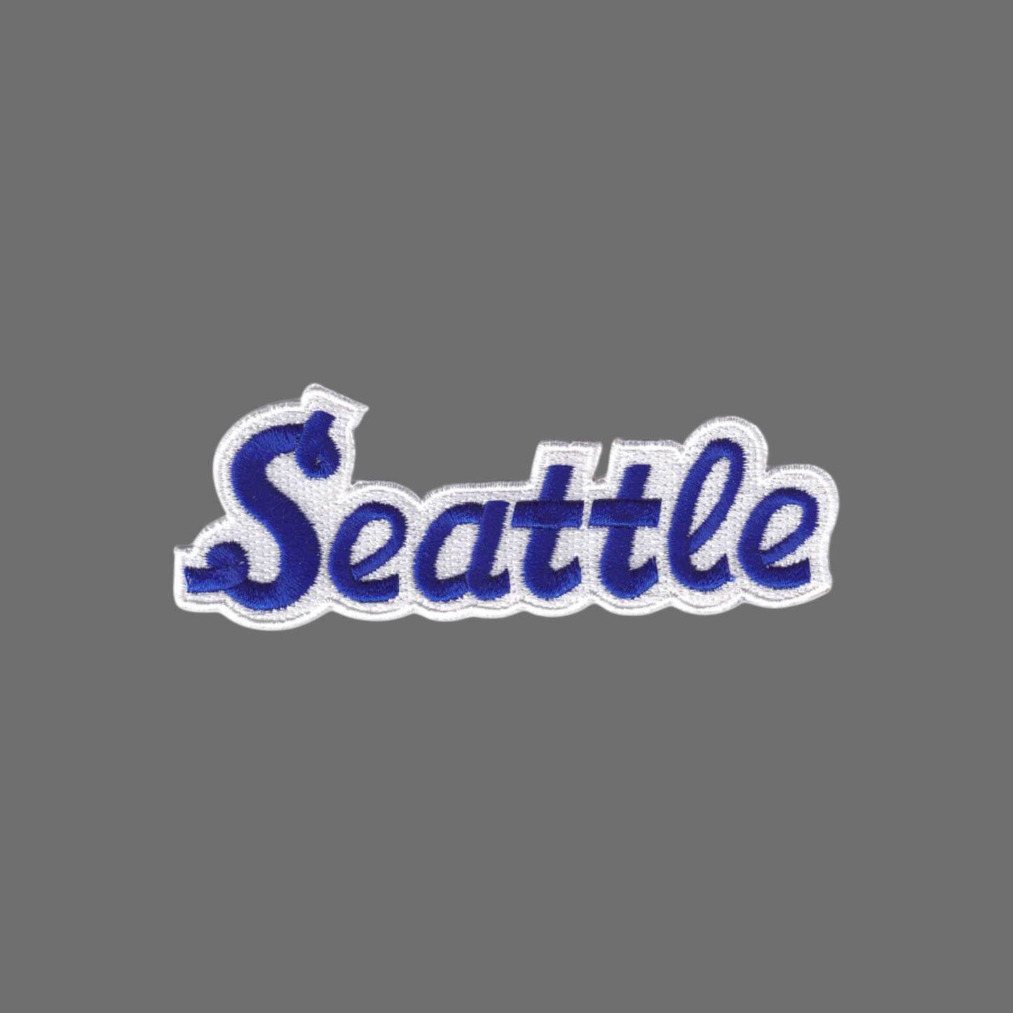 Seattle Blue Script Text Patch - 3396-11/39