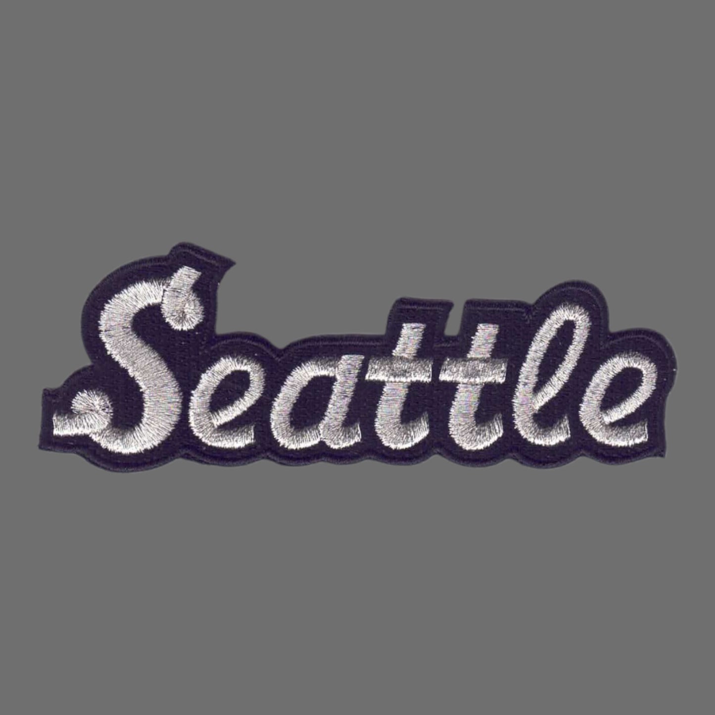 Seattle Silver Script Text Patch - 3396-58M/01
