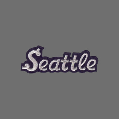 Seattle Silver Script Text Patch - 3396-58M/01