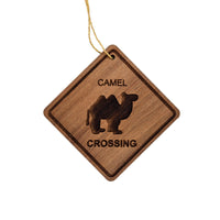Camel Crossing Ornament - Camel Ornament - Wood Ornament Handmade in USA - Christmas Home Decor - Camel Gift - Camel Lover