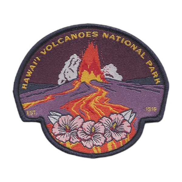 Hawaii Patch – Hawaii Volcanoes National Park - Travel Patch – Souvenir Patch 3.2" Iron On Sew On Embellishment Applique
