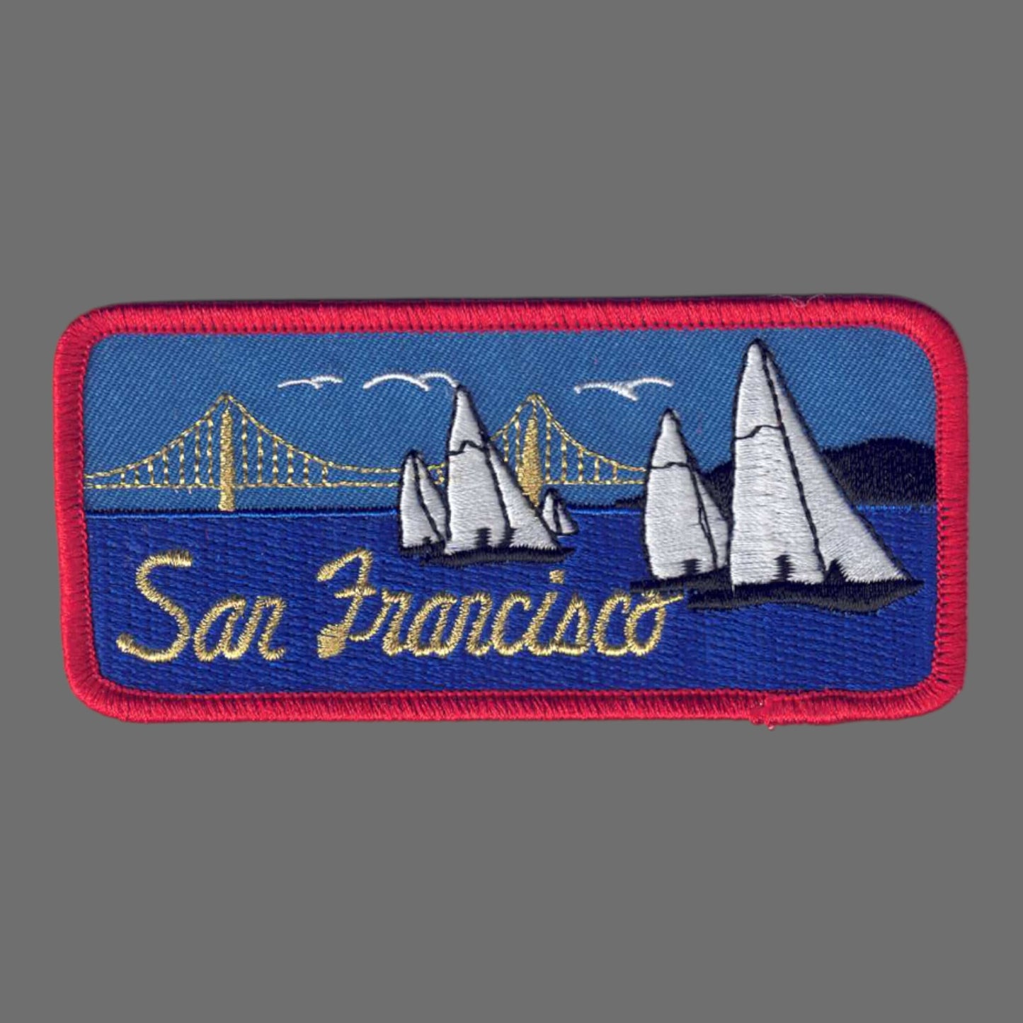 SF Bridge Sailboats Patch - 4023