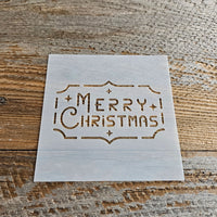 Merry Christmas Stencil Reusable Cookie Decorating Craft Painting Windows Signs Mylar Many Sizes Christmas Winter
