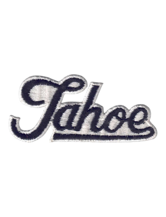 Vintage Tahoe Script Text Black Patch - 4203-01/39