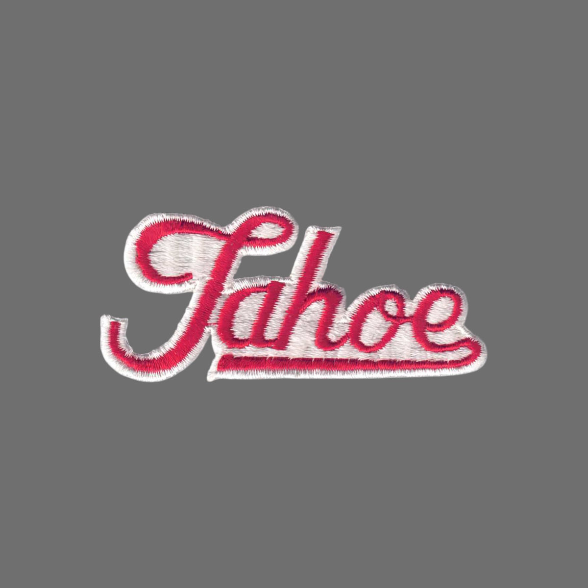 Pogi Script Patch Tahoe script souvenir embroidered patch – Happy Wood Products / Holm ...