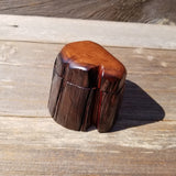 Wood Ring Box Redwood Rustic Handmade California #520 Storage Live Edge Mini Birthday Gift Christmas Gift Mother's Day Gift