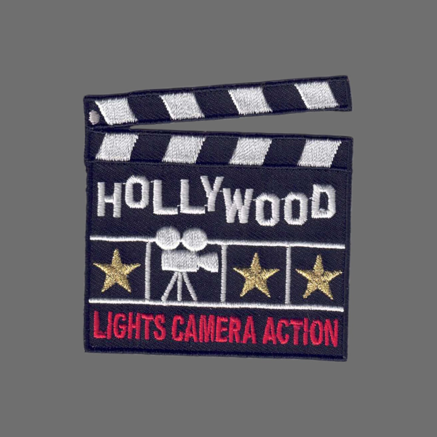 HOLLYWOOD clapper souvenir embroidered patch - 4657
