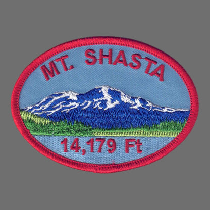 MT. SHASTA Oval Souvenir Patch - 4812