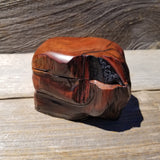 Wood Ring Box Redwood Rustic Handmade California #638 Storage Live Edge Mini Birthday Gift Christmas Gift Mother's Day Gift