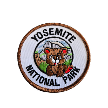 YOSEMITE NATIONAL PARK bear cub souvenir embroidered patch - 4827