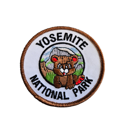 YOSEMITE NATIONAL PARK bear cub souvenir embroidered patch - 4827
