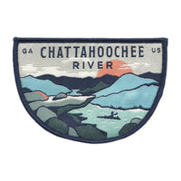 Georgia Patch – Chattahoochee River - Travel Patch – Souvenir Patch 3.25" Iron On Sew On Embellishment Applique
