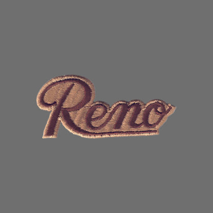 Reno Script Patch Brown on Tan - 5002-17/60
