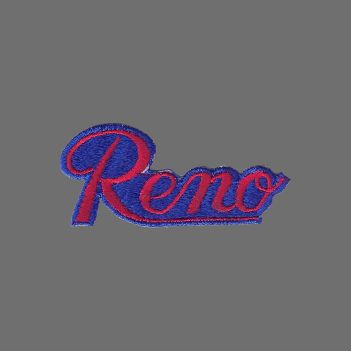 Reno Script Patch Red on Blue  - 5002-36/11