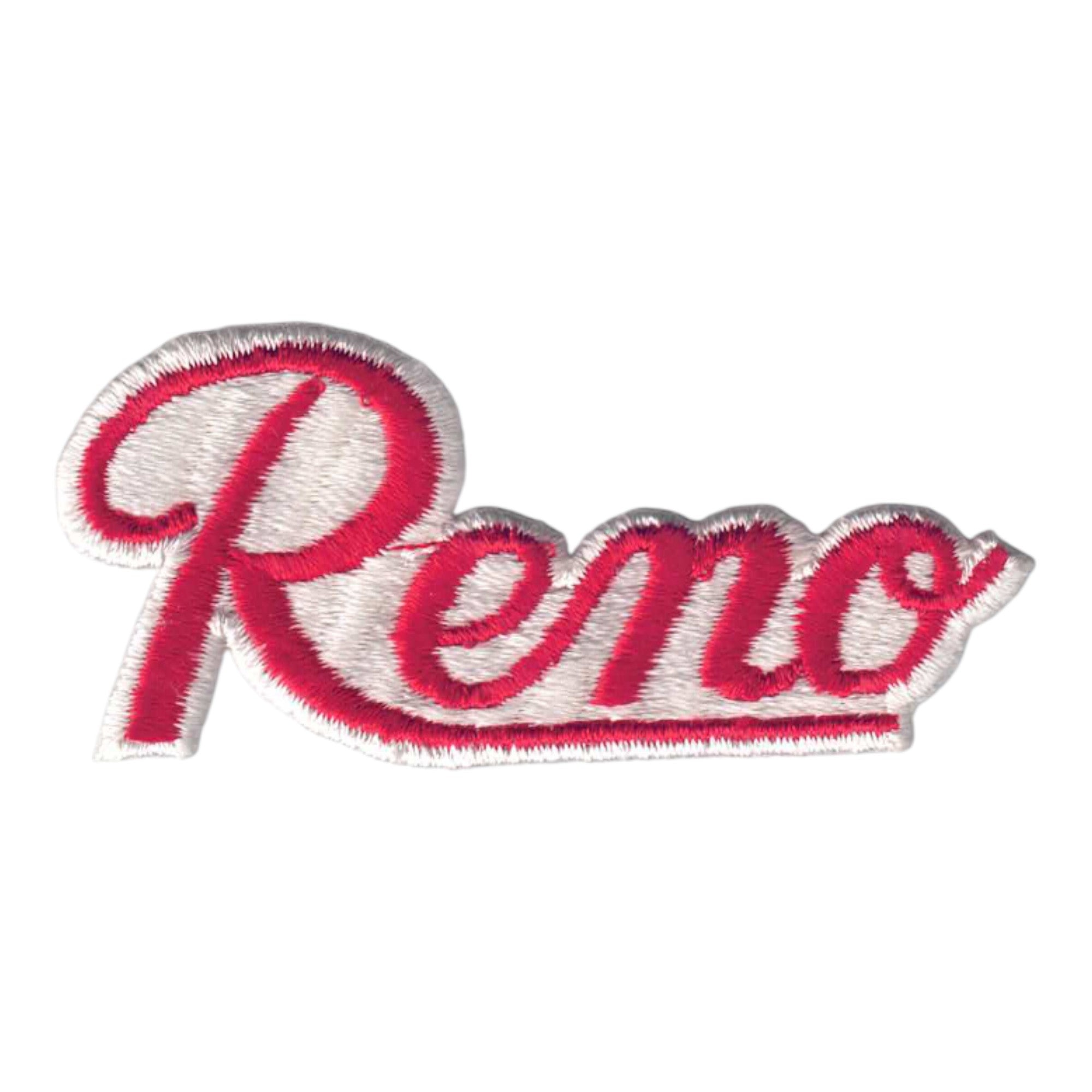 Script Reno Hat Reno script souvenir embroidered patch – Happy Wood Products / Holm ...