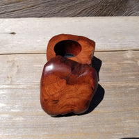 Wood Ring Box Redwood Rustic Handmade California #639 Storage Live Edge Mini Birthday Gift Christmas Gift Mother's Day Gift