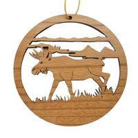 Rocky Mountains Ornament Moose Cutout Handmade Wood Ornament Rocky Mountain National Park Colorado Souvenir CO Christmas Ornament