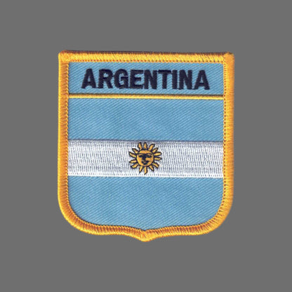 ARGENTINA Country Flag Shield Patch - 6011