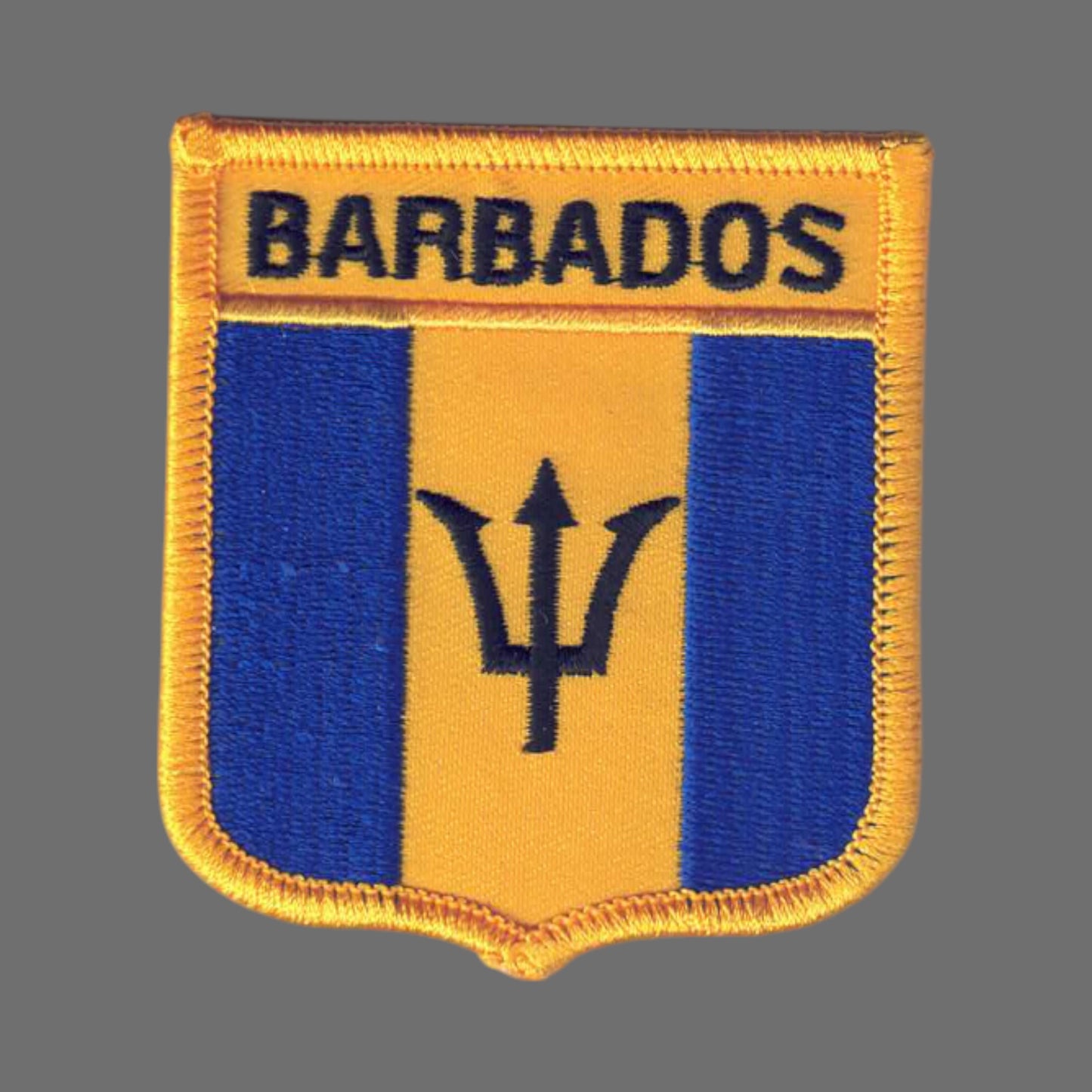 BARBADOS Country Flag Shield Patch - 6071