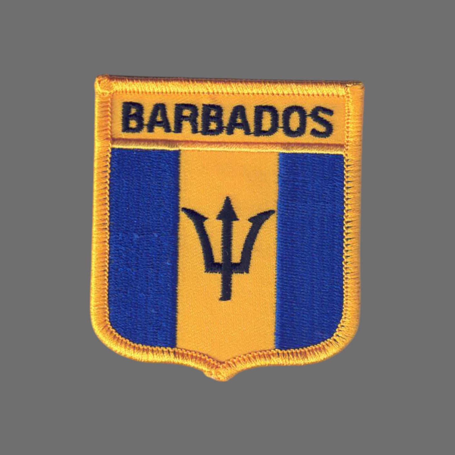 BARBADOS Country Flag Shield Patch - 6071