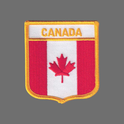 CANADA Country Flag Shield Patch - 6111