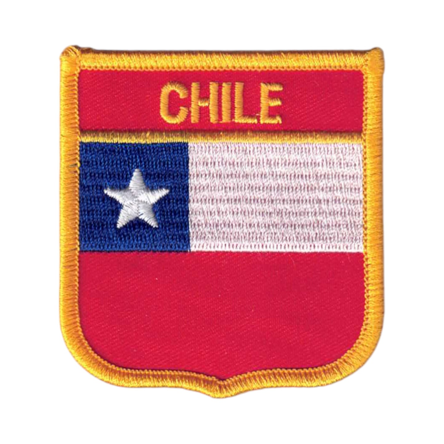 CHILE Country Flag Shield Patch - 6121