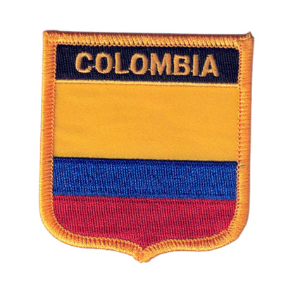 COLOMBIA Country Flag Shield Patch - 6141