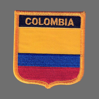 COLOMBIA Country Flag Shield Patch - 6141