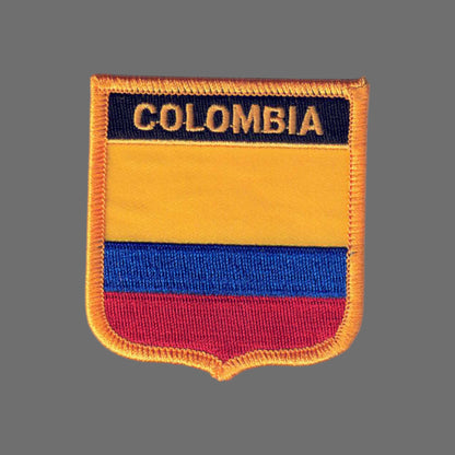 COLOMBIA Country Flag Shield Patch - 6141