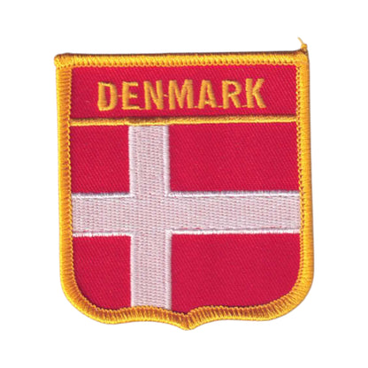 DENMARK Flag Shield Patch - 6181