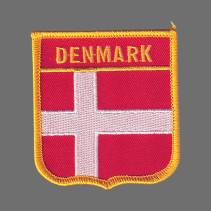 DENMARK Flag Shield Patch - 6181