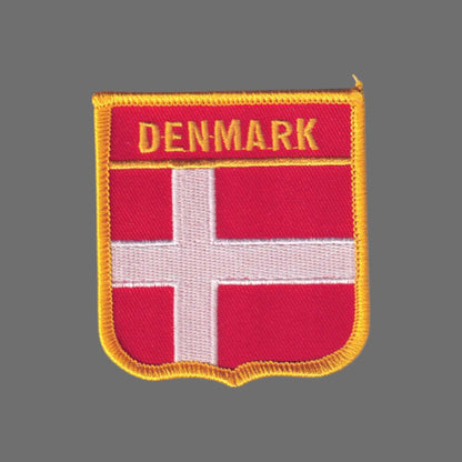 DENMARK Flag Shield Patch - 6181