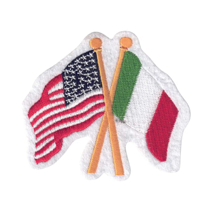 Italy and USA Flags Patch- 6425