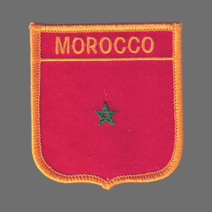 MOROCCO Flag Shield Patch - 6501