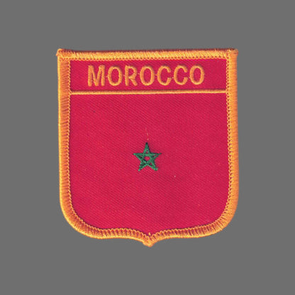 MOROCCO Flag Shield Patch - 6501